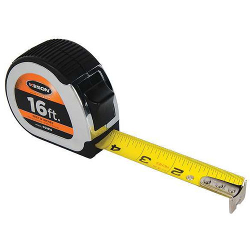 [1-109034] PG1816 16' Nylon Coated Steel Pocket Tape - Inches