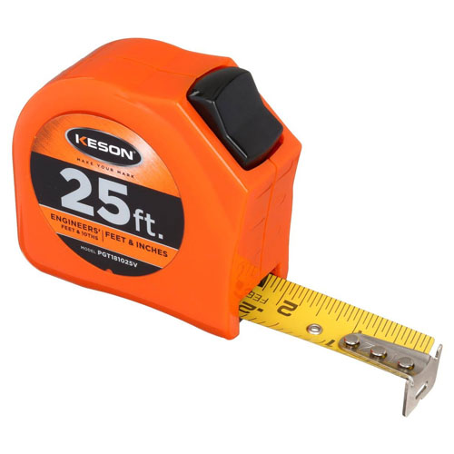 [1-109053] PGT181025V 25' Pocket Tape - 10ths/Inches