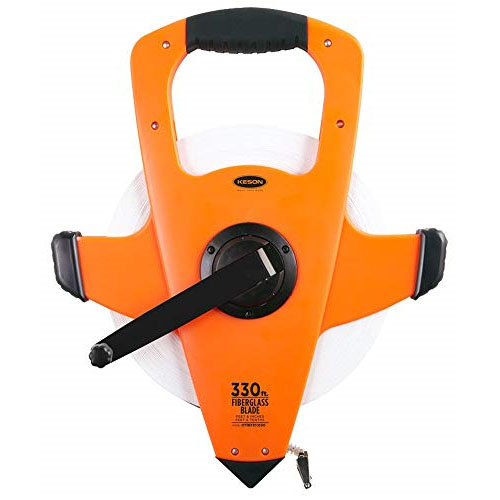 [1-109107] OTRS1810330 330' Fiberglass tape with Hook - 10ths & Inches