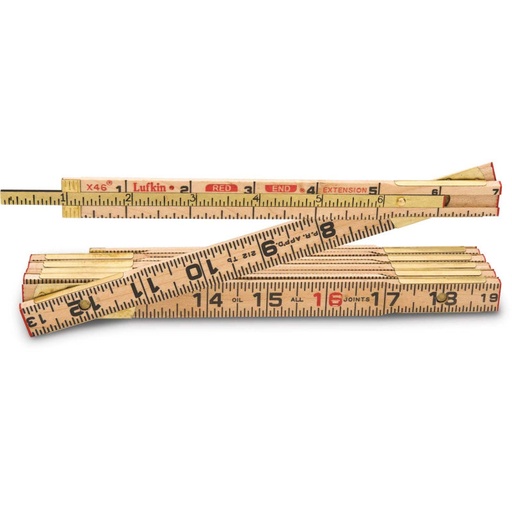 [1-110765] 062CMEN 2M Folding Ruler - Metric