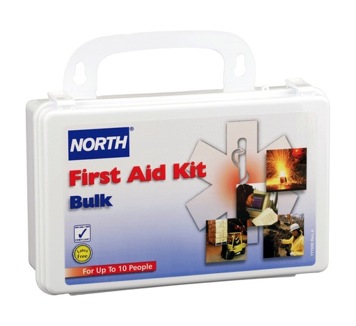 [1-115680] FIRST AID KIT PLASTIC/10 PERSON