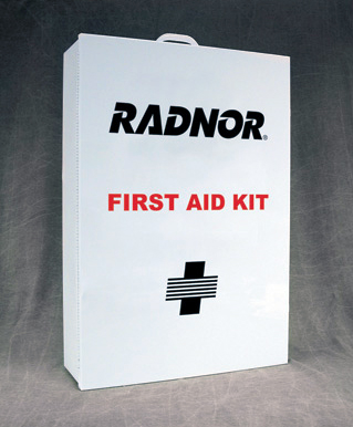 [1-115720] FIRST AID KIT METAL/25 PERSON