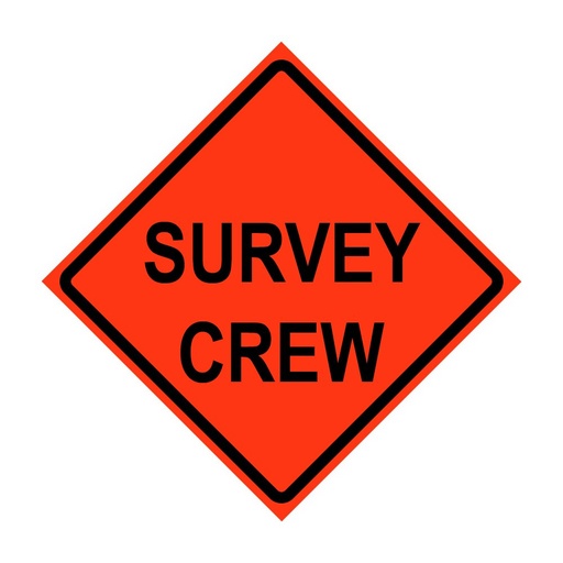 [1-115897] 4026048-EV-HF-SC 48" VINYL SIGN SURVEY CREW