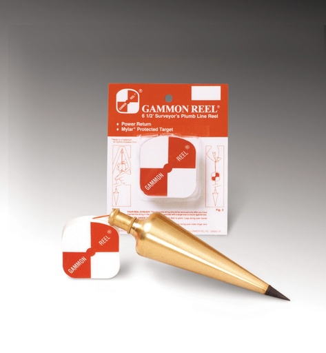 [1-116320] 15-001 GAMMON REEL 6.5' WHITE/RED