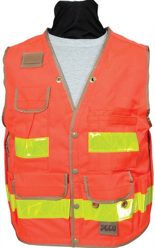 [1-118189] DV-8067-46-FOR HD Safety Vest - Medium