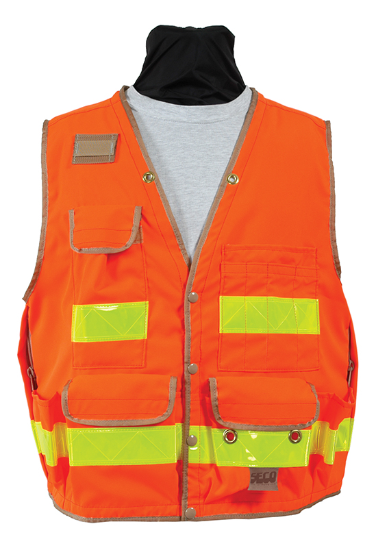 [1-118215] 8068-54-FOR XL Safety Utility Vest