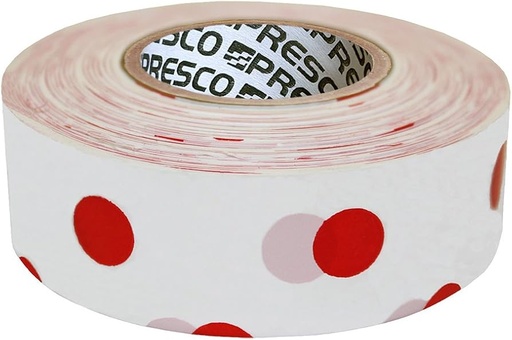 [1-120385] Polka Dot Flagging - WHITE/RED
