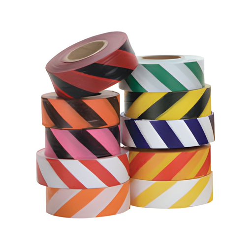 [1-120420] Stripe Flagging - WHITE/ORANGE
