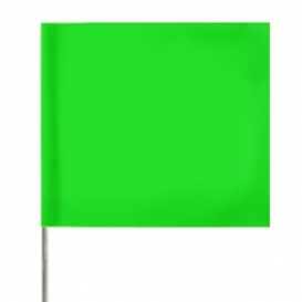 [1-120790] 2X3X21 Marking Flags - GREEN GLO