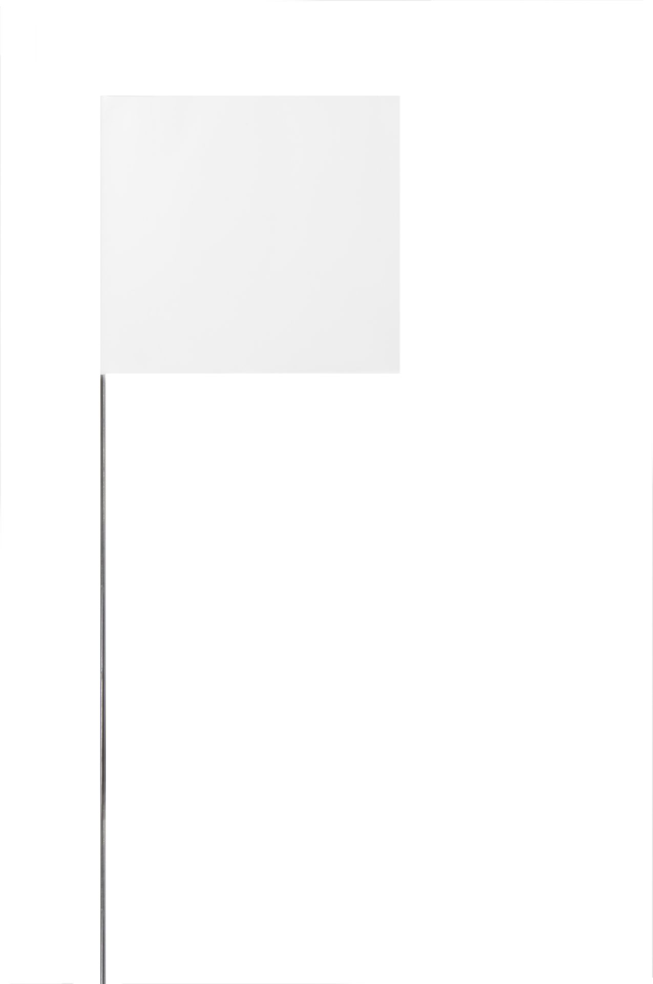 [1-120840] 2X3X30 Marking Flags - WHITE