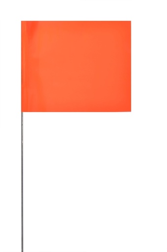 [1-121020] 4X5X30 Marking Flags - ORANGE
