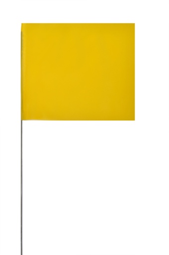 [1-121060] 4X5X30 Marking Flags - YELLOW