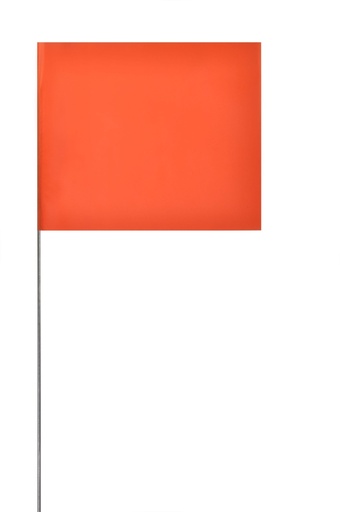 [1-121080] 4X5X30 Marking Flags - ORANGE GLO