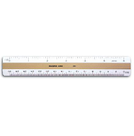 [1-136214] 261VS  6" Flat Engineers Scale