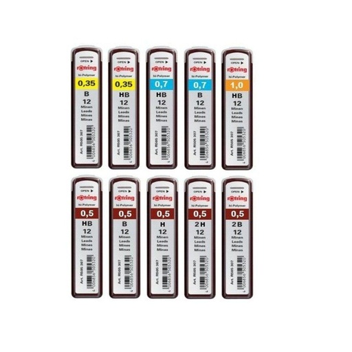 [1-144140] 505510-H .5mm Pencil Lead - 12/tube