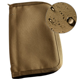 [1-150069] C980 ZIPPERED BOOK COVER TAN