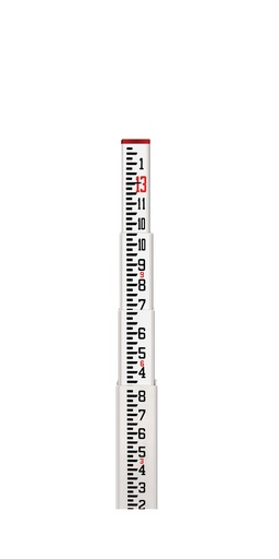 [1-200498] 11-SCR13-C 13' Fiberglass Level Rod - Inches