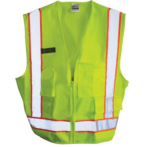 [1-200589] DV 23-500-L3X Construction Safety Vest - Lime