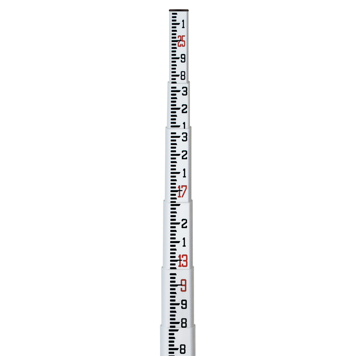 [1-200632] 11-SPR25-T 25' Fiberglass Level Rod - 10ths