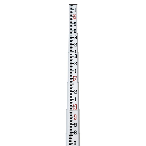 [1-200632] 11-SPR25-T 25' Fiberglass Level Rod - 10ths