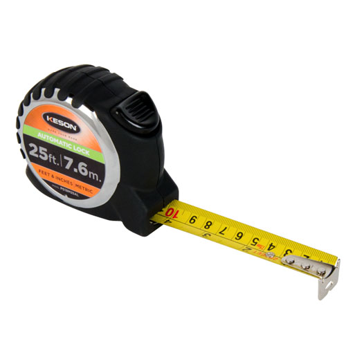 [1-450199] PG18M25ALV 25' Auto Lock Pocket Tape - Inches & Metric
