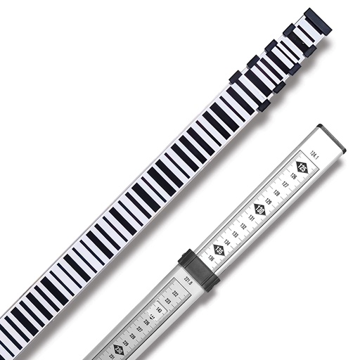 [1-450508] 11-805-BM 5m Aluminum Barcode Level Rod - Metric