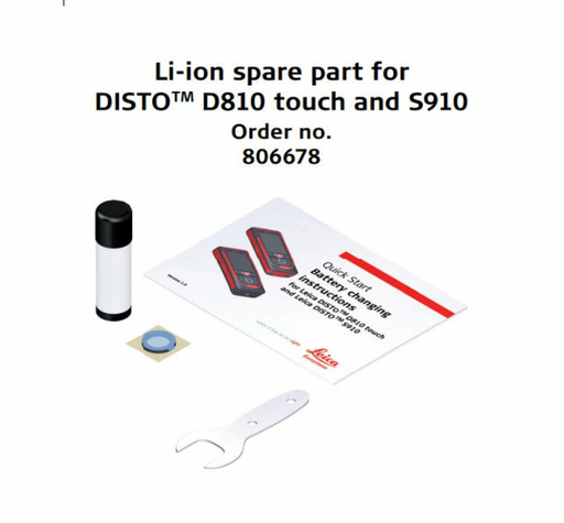 [1-451526] 806678 Li-ion rechargeable battery - spare part for Leica DISTO™ D810 touch and S910