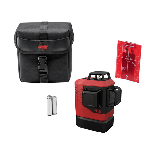 [1-451569] 918976 Leica Lino L6Rs-1 self-levelling 3x360° Laser, red beam, Alkaline