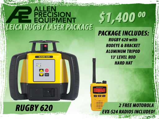 [1-451909] Package Special - Rugby 620 Rotating Laser Kit