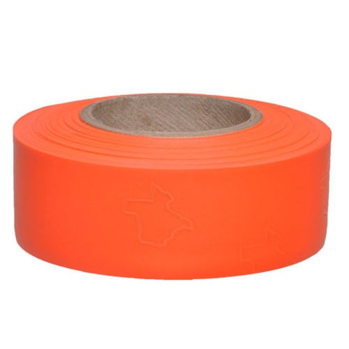 [1-452304] Presco Texas Solid Color Roll Flagging (Dozen Rolls) TXOG - PresGlo Orange