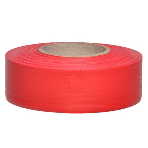 [1-452308] Presco Texas Solid Color Roll Flagging (Dozen Rolls) TXR - Red
